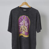 Here, There & Everywhere Mystical Mermaid Tee - Charcoal Stonewash