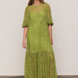 Bohemian Traders Ellie Lace Dress - Citron