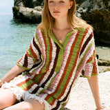 Bohemian Traders Maggie Crochet Mini - Stripe