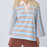 Near The Sea - Oversized Polo - Ocean