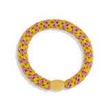 KKNEKKI Hair Tie - Coral Glitter Stripe