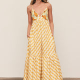 Bohemian Traders Gingham Slip Dress - Orange