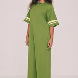 Bohemian Traders Oversized Ringer T-Shirt Dress - Olive