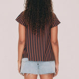 Bohemian Traders Striped Swing Tee - Tobacco