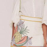 Bohemian Traders Tropicana Puff Sleeve Blouse