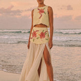 Bohemian Traders Paloma Embroidered Crop Top
