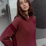 Arcaa Josie Sweater - Merlot & Pecan