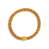 KKNEKKI Hair Tie - Slim Coral Glitter Stripe