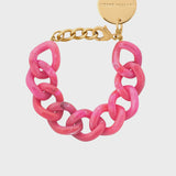 Vanessa Baroni Flat Chain Bracelet - Raspberry Marble
