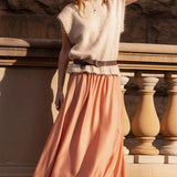 Spell Poison Peach Maxi Skirt
