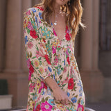 Spell Valley of Dolls Boho Mini Dress - Opal