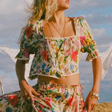 Spell Valley of Dolls Short Sleeve Blouse - Opal