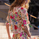 Spell Valley of Dolls Short Sleeve Blouse - Opal