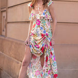 Spell Valley of Dolls Strappy Gown - Opal