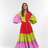 La Boheme Girls Leilani Maxi - Candy Stripe