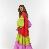 La Boheme Girls Leilani Maxi - Candy Stripe