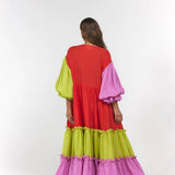 La Boheme Girls Leilani Maxi - Candy Stripe