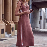 Spell Luciana Terry Maxi Dress - Chocolate