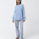 Nagnata Brushed Alpaca Sweater - Mist