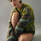 Nagnata Alpaca Stripe Sweater - Antique Moss