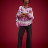 Kinga Csilla Purple Wave Chalm Shirt