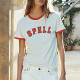 Spell Roomie Shrunken Sports Tee - Sand
