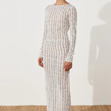 Shell Rouched Knit Dress