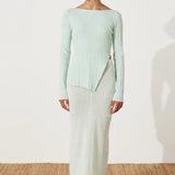 Seaglass Rib Knit Top