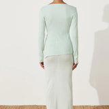 Seaglass Rib Knit Top