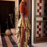 Alemais Noura Knit Polo - Rust