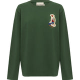 Alemais Carmine Embroidered Long Sleeve Top