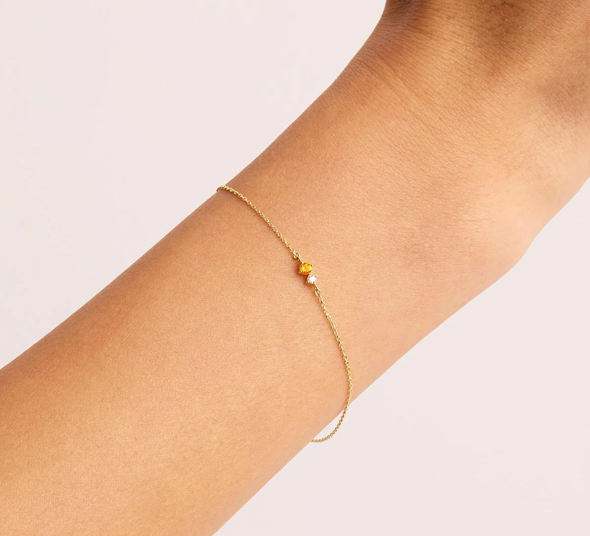 14k Solid Gold Magic Within Birthstone Diamond Bracelet