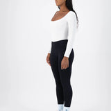 Catania Rib Knit Bodysuit - White