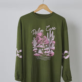 Here, There & Everywhere Palm Cove L/S Tee - Green