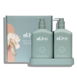 Wash & Lotion Duo + Tray - Kaffir Lime & Green Tea