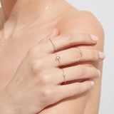 14k White Gold Diamond Halo Ring